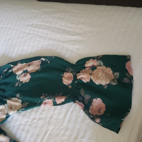 Floral of shoulder. top size L. - Picture 4 of 5